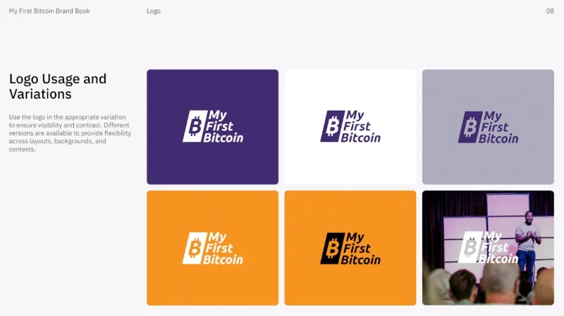 My First Bitcoin brand book